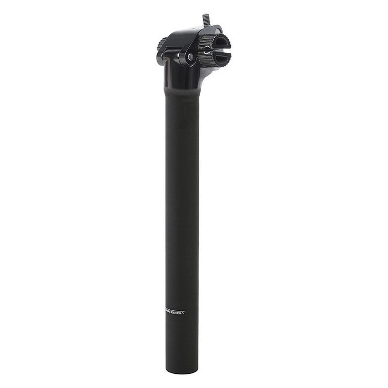 Seat post 25.4mm, Black with Integrated seat clamp for 2015 & older Schwinn Heavy Duty Bicycle